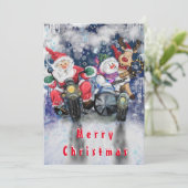 Frohe Weihnachtskarten mit glücklichen Freunden -  (Stehend Vorderseite)