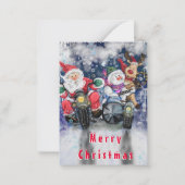 Frohe Weihnachtskarten mit glücklichen Freunden Mitteilungskarte (Vorderseite)