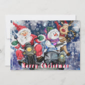 Frohe Weihnachtskarten mit lustigen Freunden (Vorderseite)