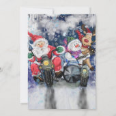 Frohe Weihnachtskarten mit lustigen Freunden (Rückseite)