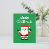 Frohe Weihnachtskarten mit niedlichem Weihnachtsma Feiertagspostkarte (Stehend Vorderseite)