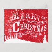 Frohe Weihnachtskarten Postkarte (Vorderseite)