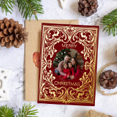 Frohe Weihnachtskarten Vorlage Verziert bestellbar