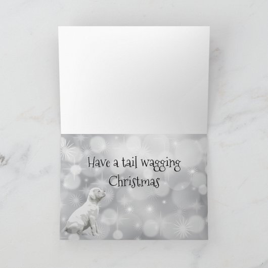 Frohe Weihnachtskarten - Welpen Weihnachten Dankeskarte (Innenseite)