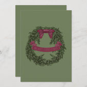 Frohe Weihnachtskartentkarte Feiertagskarte (Vorne/Hinten)