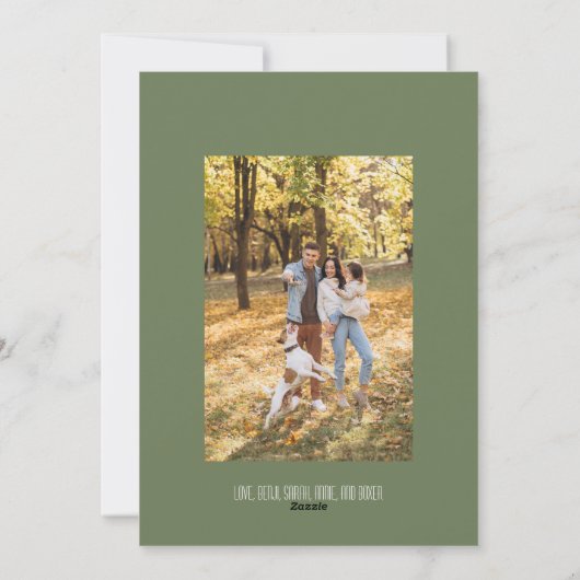 Frohe Weihnachtskartentkarte Feiertagskarte (Rückseite)