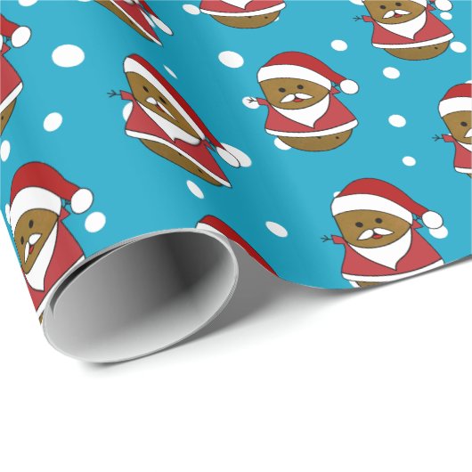 Frohe WeihnachtsKartoffel Geschenkpapier (Rolleneckpunkt)