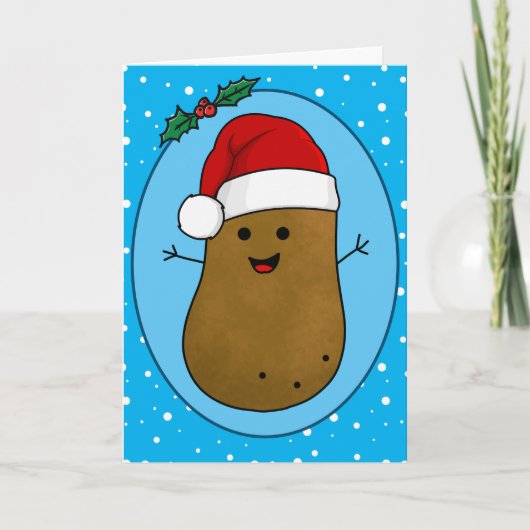 Frohe WeihnachtsKartoffel Karte (Vorderseite)
