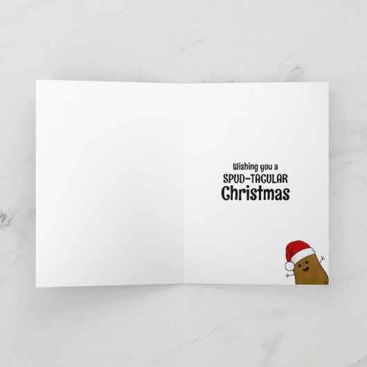 Frohe WeihnachtsKartoffel Karte (Innenseite)