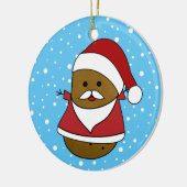 Frohe WeihnachtsKartoffel Keramik Ornament (Links)