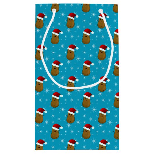 Frohe WeihnachtsKartoffel Kleine Geschenktüte (Rückseite)
