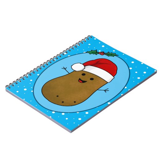 Frohe WeihnachtsKartoffel Notizblock (Linke Seite)