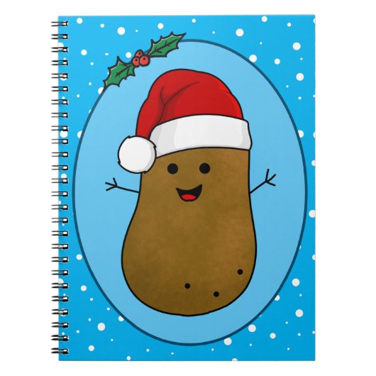 Frohe WeihnachtsKartoffel Notizblock (Vorderseite)
