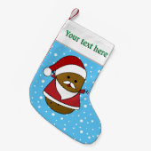 Frohe WeihnachtsKartoffel Personalisiert Kleiner Weihnachtsstrumpf (Vorderansicht (hängend))