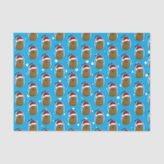 Frohe WeihnachtsKartoffel Seidenpapier (Vorderseite)