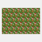 Frohe Weihnachtskartoffeln Geschenkpapier Set (Vorderseite)
