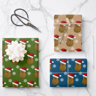 Frohe Weihnachtskartoffeln Geschenkpapier Set