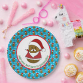 Frohe WeihnachtsKartoffeln tragen eine Weihnachtsm Pappteller (Party)