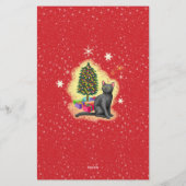 Frohe Weihnachtskat Briefpapier (Rückseite)