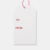 Frohe Weihnachtskat Geschenkanhänger (Rückseite)