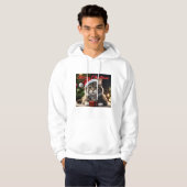 Frohe Weihnachtskat Hoodie (Vorne ganz)