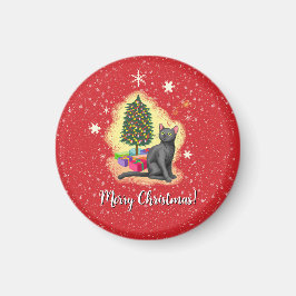 Frohe Weihnachtskat Magnet