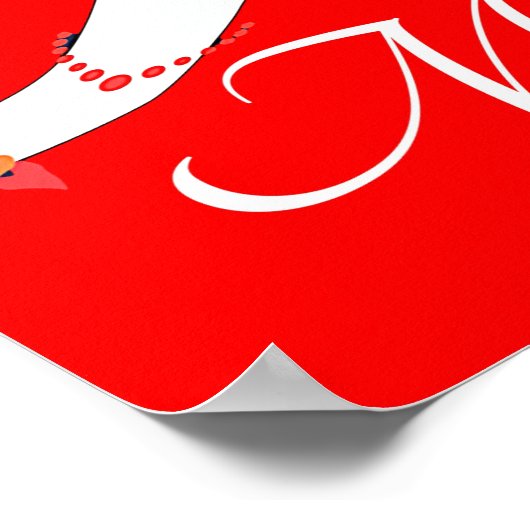 Frohe Weihnachtskat Poster (Ecke)