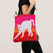 Frohe Weihnachtskat Tasche (Von Nahem)