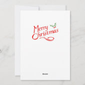 Frohe WeihnachtsKathedrale Santa Feiertagskarte (Rückseite)