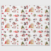 Frohe Weihnachtskätzchen 2 Packpapier (Flach)