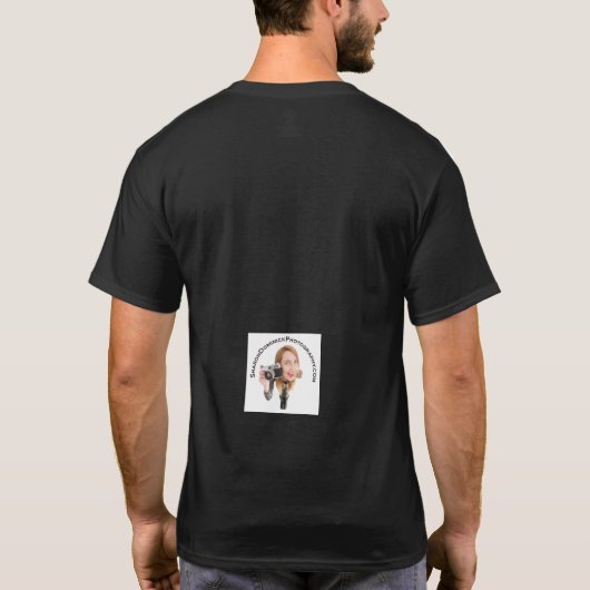 Frohe Weihnachtskatze durch Gesichtsmaske reden T-Shirt (Rückseite)