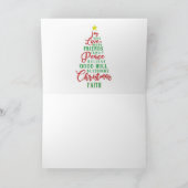 Frohe Weihnachtskatze & Hund Feiertagskarte (Innenseite)