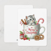 Frohe Weihnachtskatze in einer Tasse - Weihnachten (Vorne/Hinten)