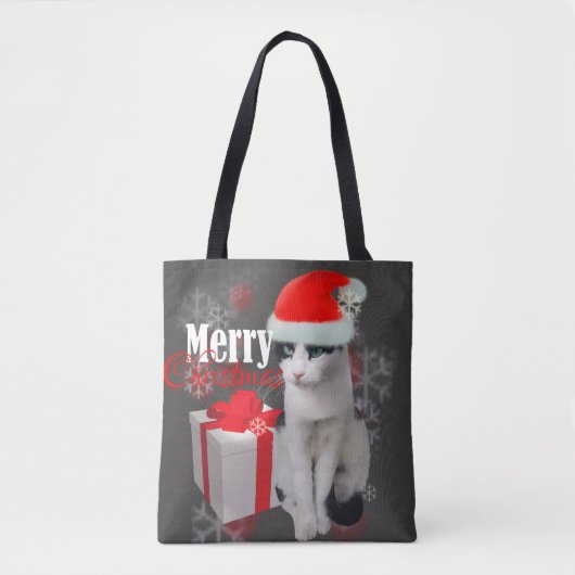 Frohe Weihnachtskatze und -pack Tasche (Vorderseite)