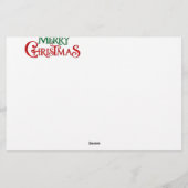 Frohe Weihnachtskatzen Briefpapier (Rückseite)
