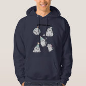 Frohe Weihnachtskatzen Hoodie (Vorderseite)