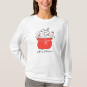 Frohe Weihnachtskatzen in Santa Sack | Urlaub T-Shirt (Vorderseite)