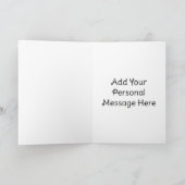 Frohe Weihnachtskatzen mit Weihnachtsmannmützen gr Dankeskarte (Innenseite)