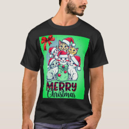 Frohe Weihnachtskatzen - Niedlich & festlicher Spa T-Shirt