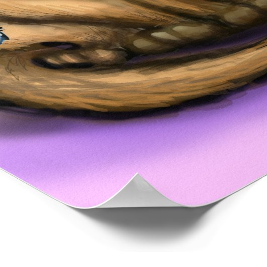 Frohe Weihnachtskatzen Poster (Ecke)