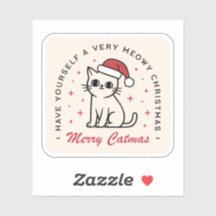 Frohe Weihnachtskatzenästhetik Catmas