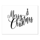 Frohe Weihnachtskautschuk Briefmarke 4x5" Gummistempel (Prägung)