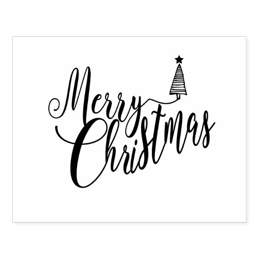 Frohe Weihnachtskautschuk Briefmarke 4x5" Gummistempel (Prägung)