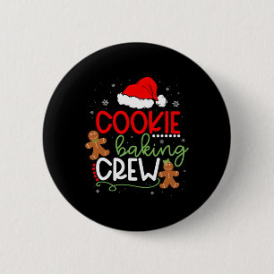 Frohe Weihnachtskekse Backen Crew Ginger Santa Pa Button