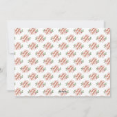 Frohe Weihnachtskekse für den Weihnachtsmann Feiertagskarte (Rückseite)