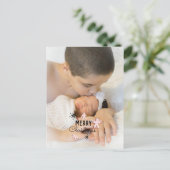 Frohe Weihnachtskekse Gingerbread Foto Postkarte (Stehend Vorderseite)