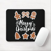 Frohe Weihnachtskekse Gingerbread Man Tree Bakin Mousepad (Mit Mouse)
