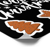 Frohe Weihnachtskekse Gingerbread Man Tree Bakin Poster (Ecke)