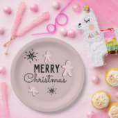Frohe Weihnachtskekse Gingerbread Pappteller (Party)
