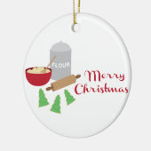 Frohe Weihnachtskekse Keramik Ornament (Links)